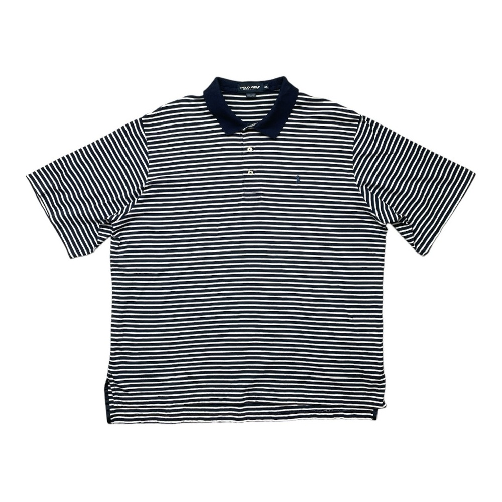 Polo Golf Polo, Blue and White Stripes, Size XX Large